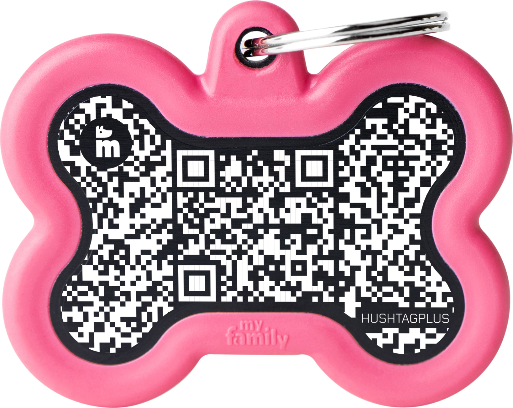 Hush luu L QR pinkki MyFamily - Nimi- ja kaiverruslaatat - 058795 - 1