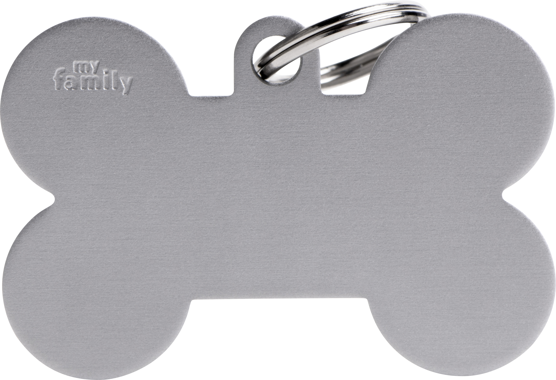 Basic luu XL 48x31mm harmaa MyFamily - Nimi- ja kaiverruslaatat - 058130 - 1